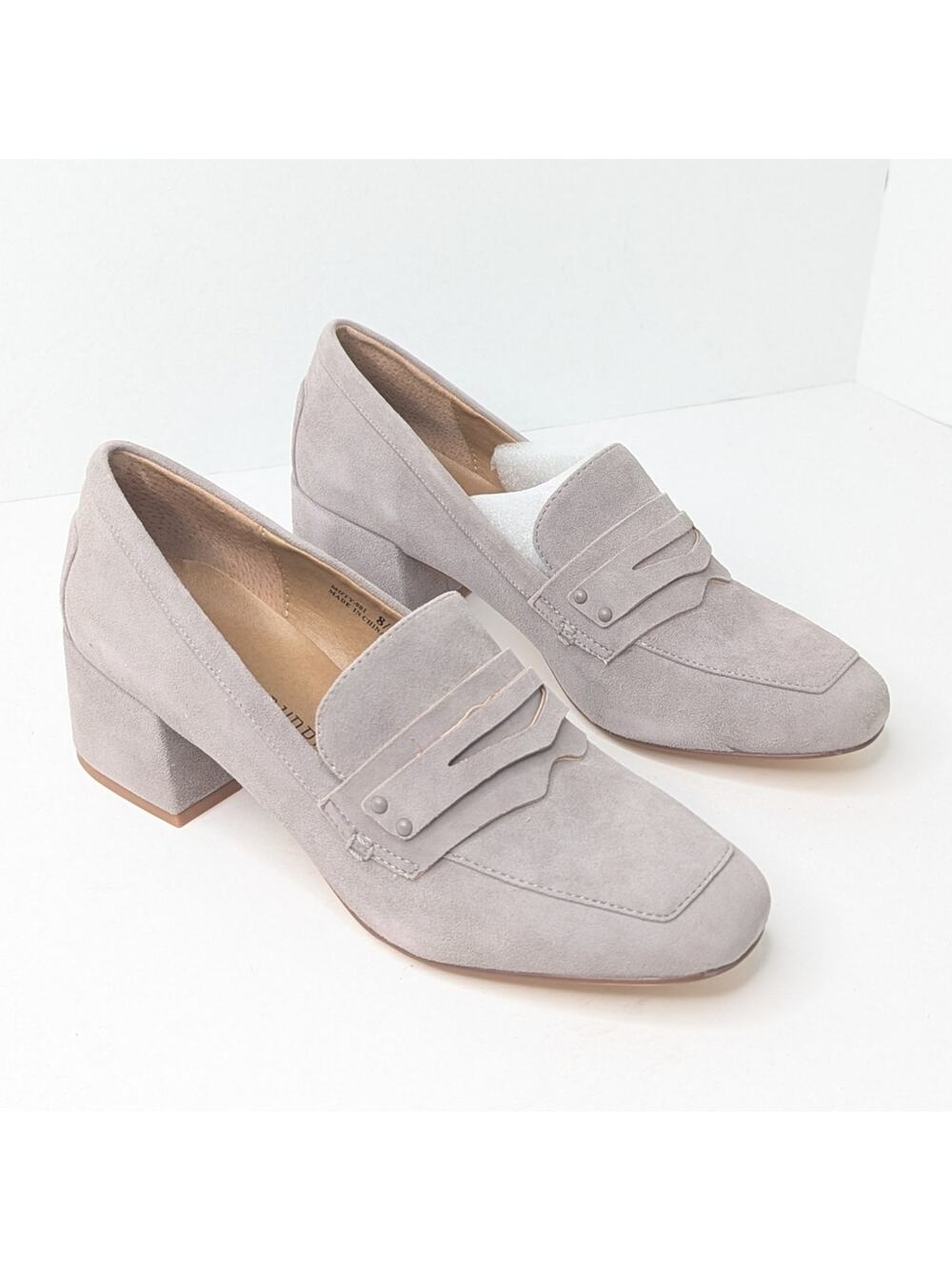 Chinese Laundry Marilyn Slip-On Heeled Loafers, Grey, Women's 8